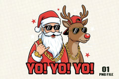 Funny Hip Hop Santa Clipart Bundle - CraftNest - Digital Crafting and Art
