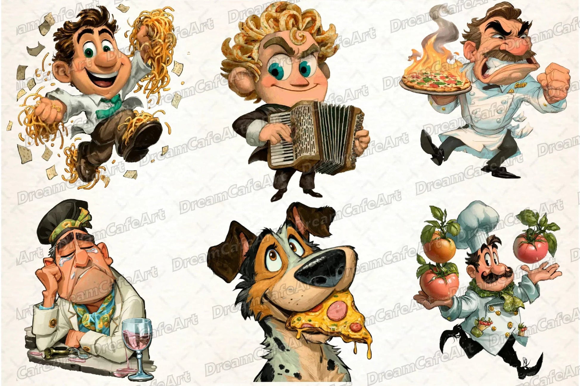 Funny Italian Brainrot Clipart Bundle - CraftNest - Digital Crafting and Art