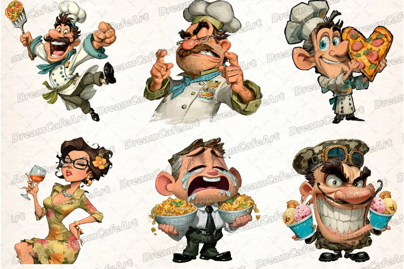 Funny Italian Brainrot Clipart Bundle - CraftNest - Digital Crafting and Art