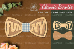 Funny Laser Cut Bowtie Clipart Bundle - CraftNest - Digital Crafting and Art