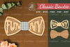Funny Laser Cut Bowtie Clipart Bundle