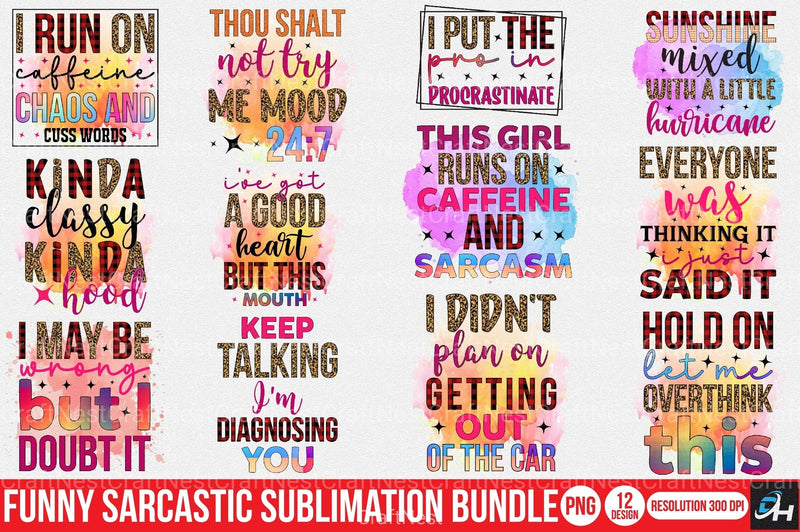 Funny Sarcastic Clipart Bundle 10 - CraftNest - Digital Crafting and Art