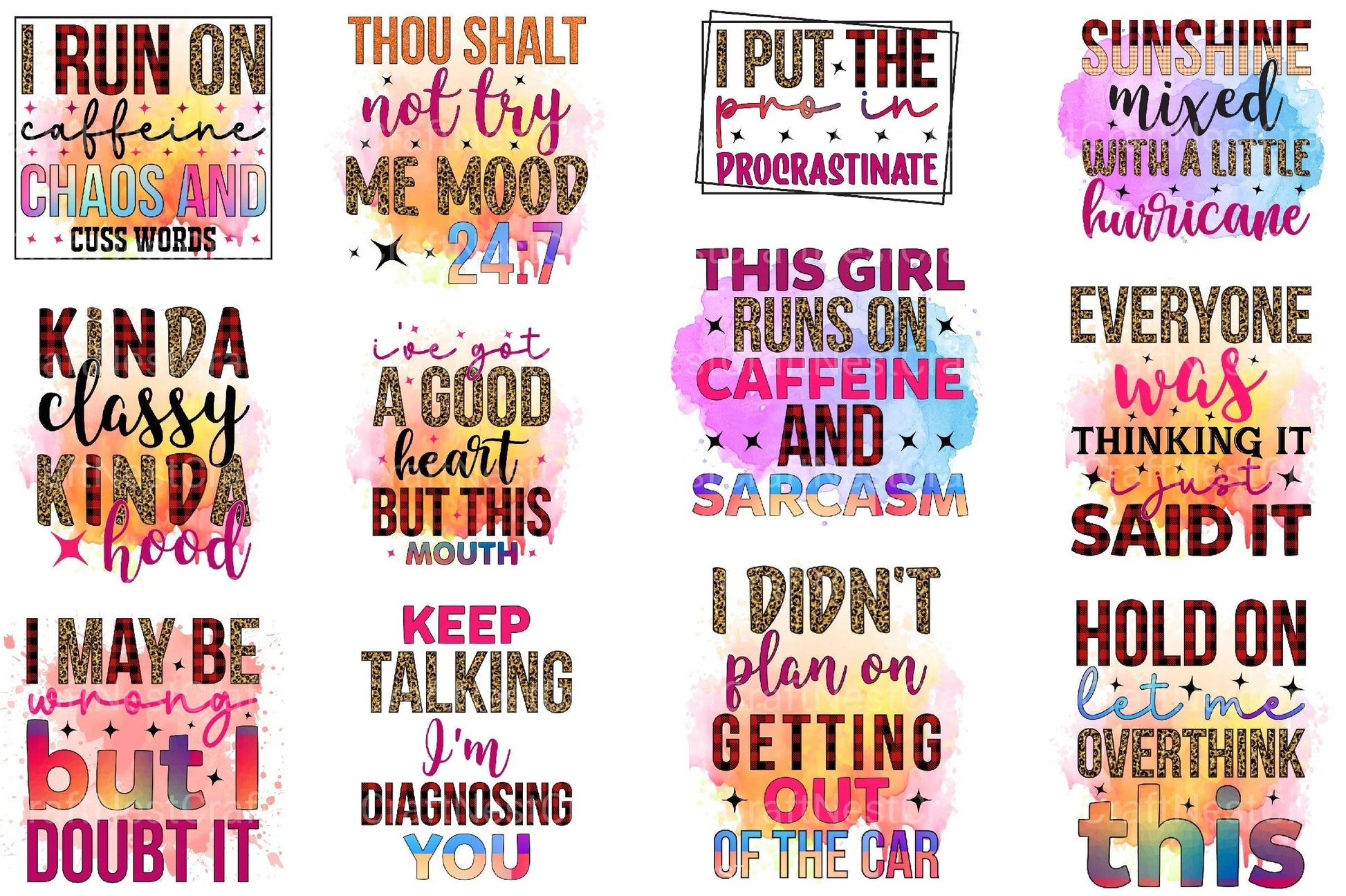 Funny Sarcastic Clipart Bundle 10 - CraftNest - Digital Crafting and Art