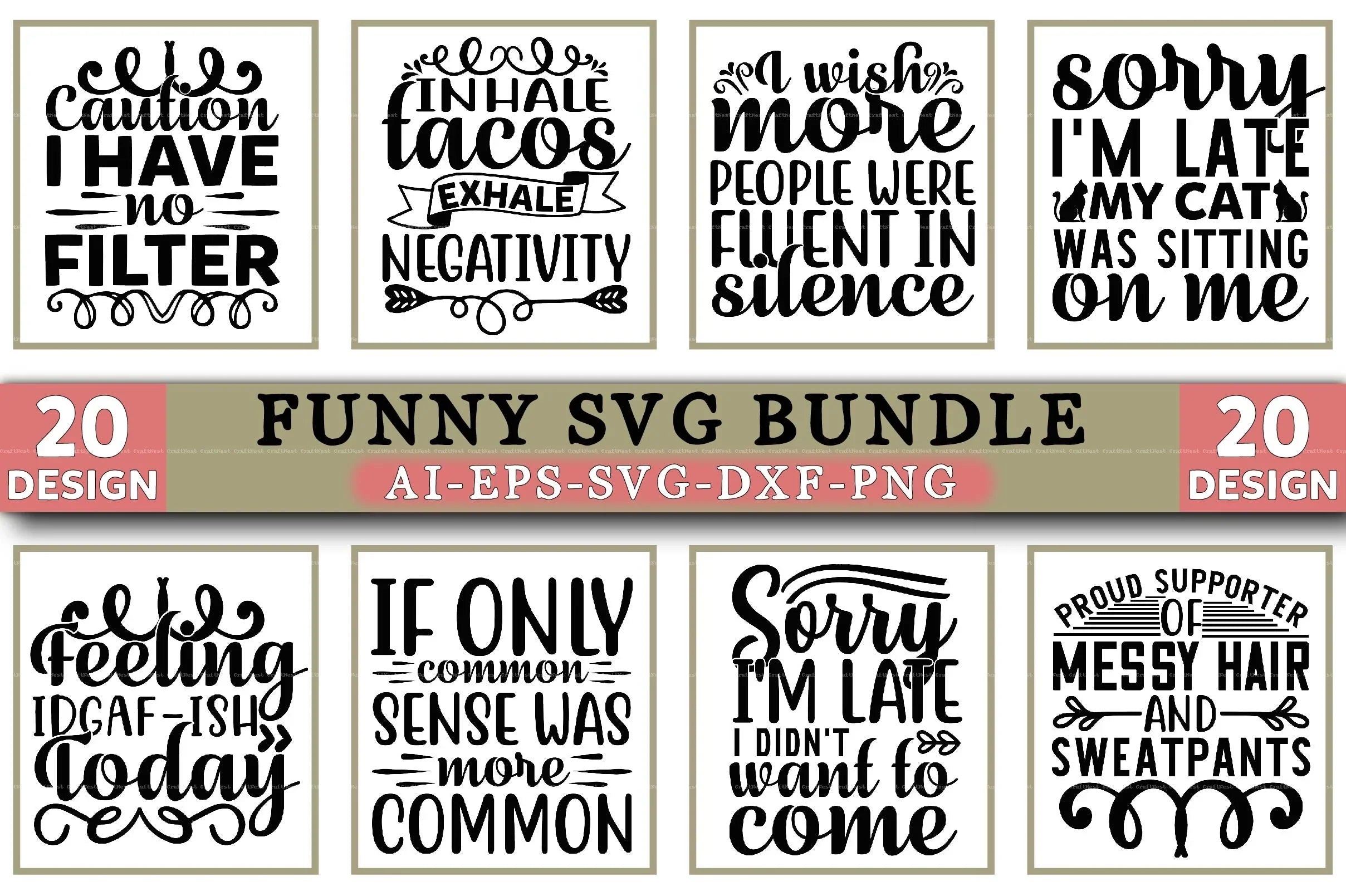 Funny Design SVG Bundle