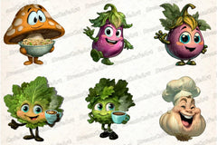 Funny Vegetable Italian Brainrot Clipart Bundle - CraftNest - Digital Crafting and Art
