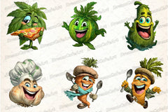 Funny Vegetable Italian Brainrot Clipart Bundle - CraftNest - Digital Crafting and Art