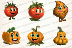 Funny Vegetables Clipart Bundle - CraftNest - Digital Crafting and Art