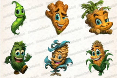 Funny Vegetables Clipart Bundle - CraftNest - Digital Crafting and Art