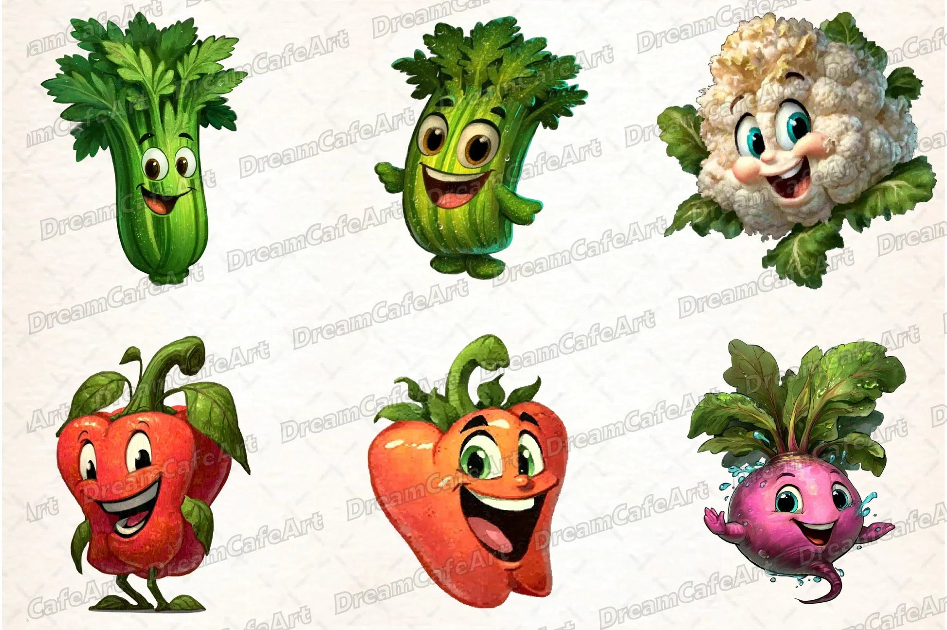 Funny Vegetables Clipart Bundle - CraftNest - Digital Crafting and Art