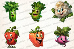 Funny Vegetables Clipart Bundle - CraftNest - Digital Crafting and Art