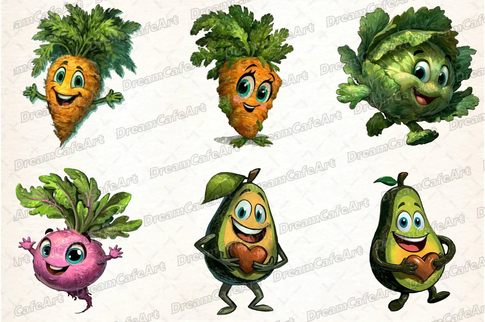 Funny Vegetables Clipart Bundle - CraftNest - Digital Crafting and Art