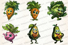 Funny Vegetables Clipart Bundle - CraftNest - Digital Crafting and Art