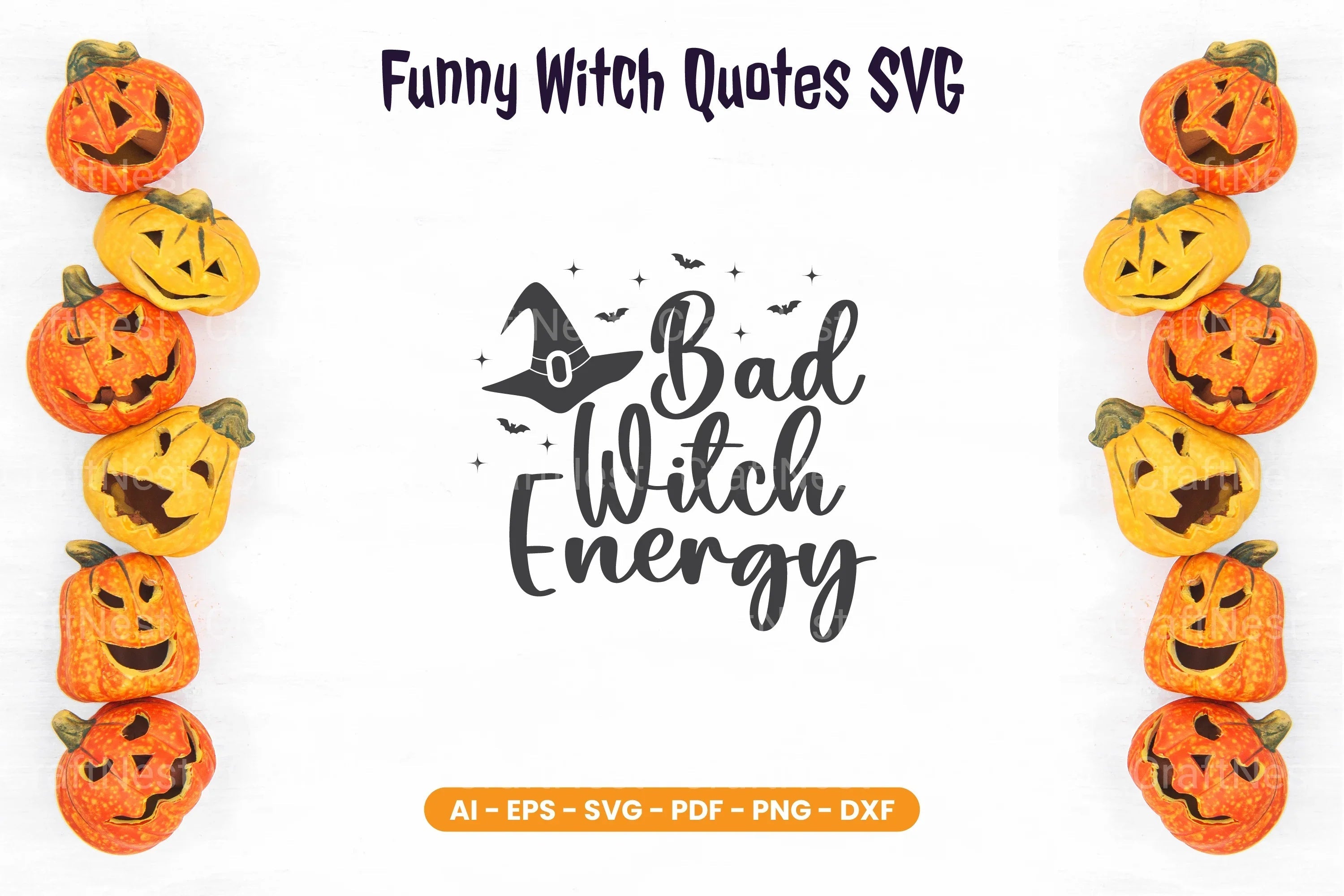 Funny Witch Quotes SVG Bundle - CraftNest - Digital Crafting and Art