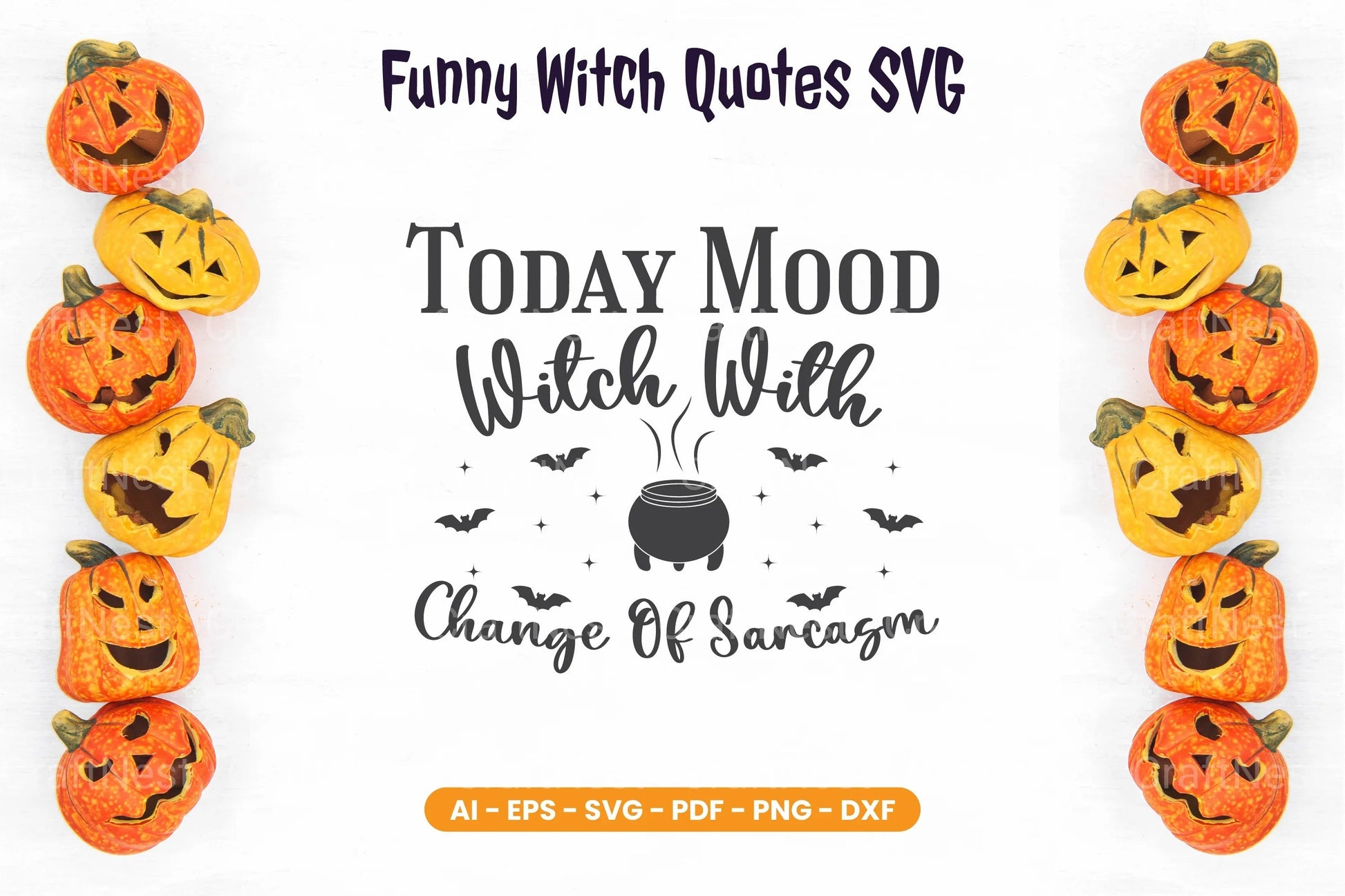Funny Witch Quotes SVG Bundle - CraftNest - Digital Crafting and Art