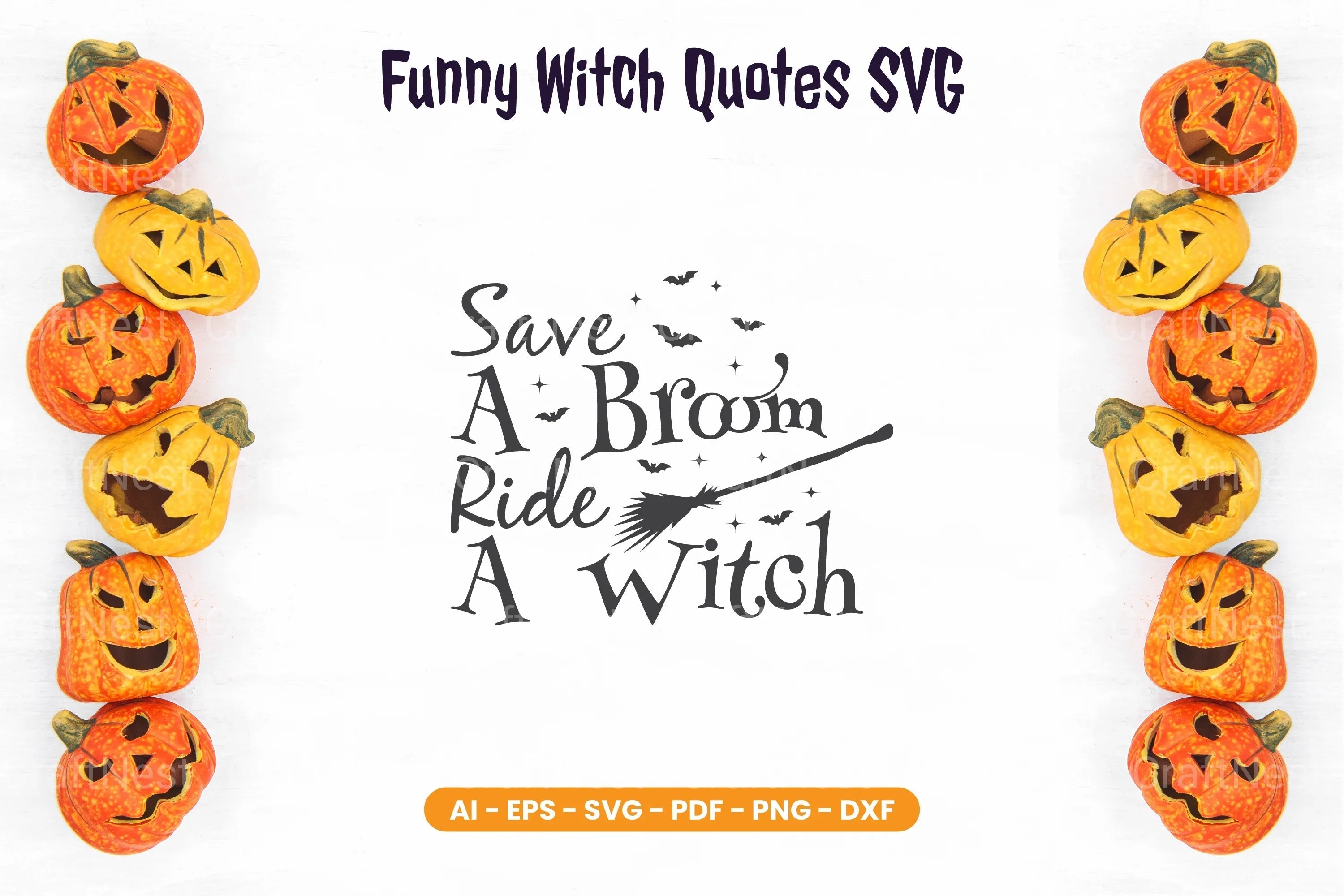 Funny Witch Quotes SVG Bundle - CraftNest - Digital Crafting and Art