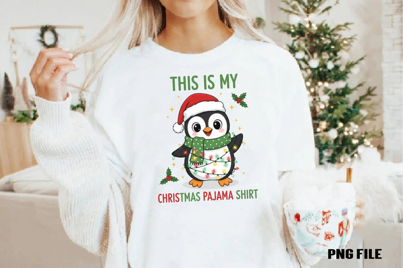 Funny Christmas Penguin T-Shirt Design Bundle - CraftNest - Digital Crafting and Art