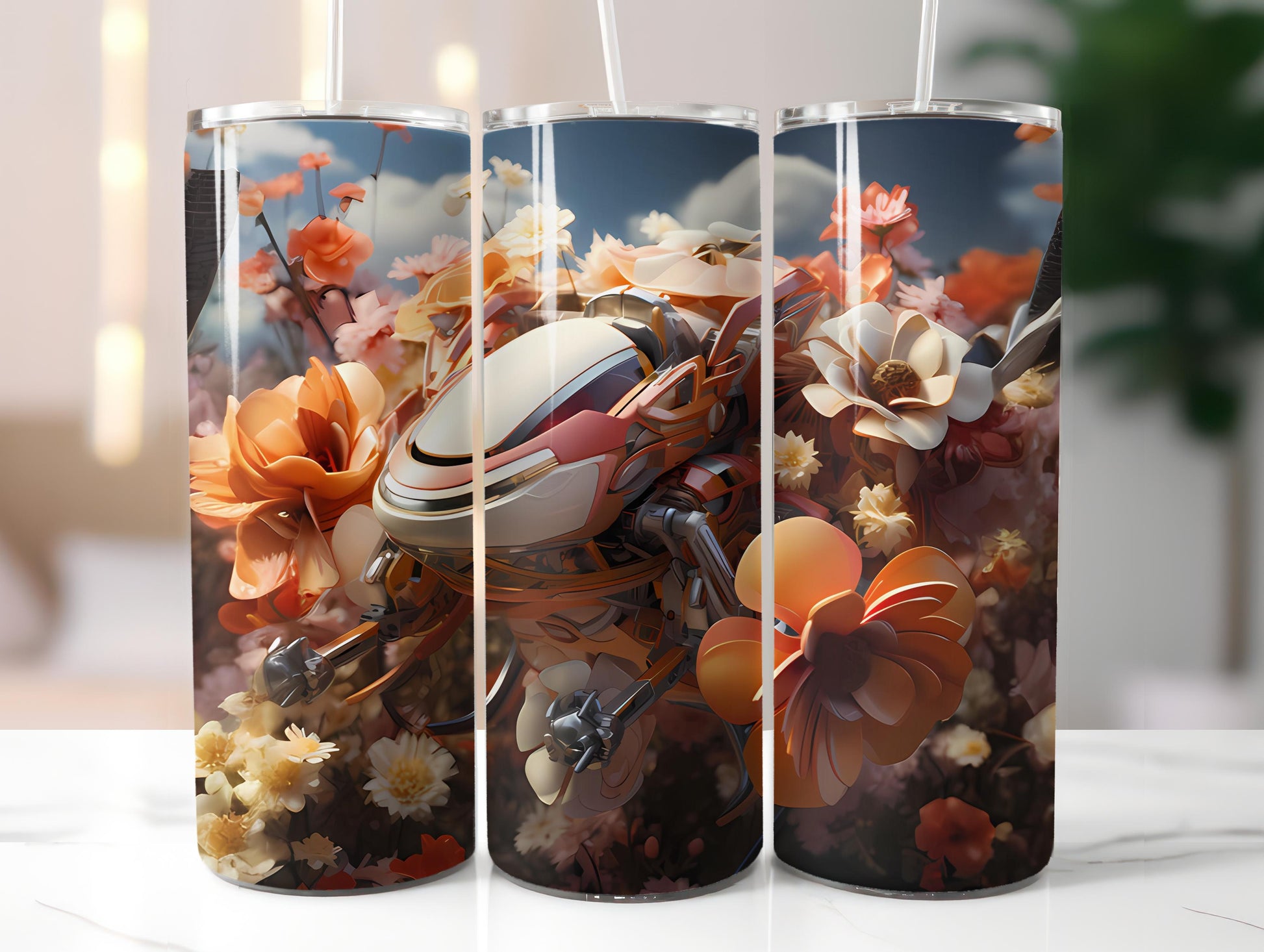 Futuristic Spring 4 Tumbler Wrap - CraftNest