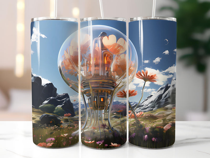 Futuristic Spring 2 Tumbler Wrap - CraftNest