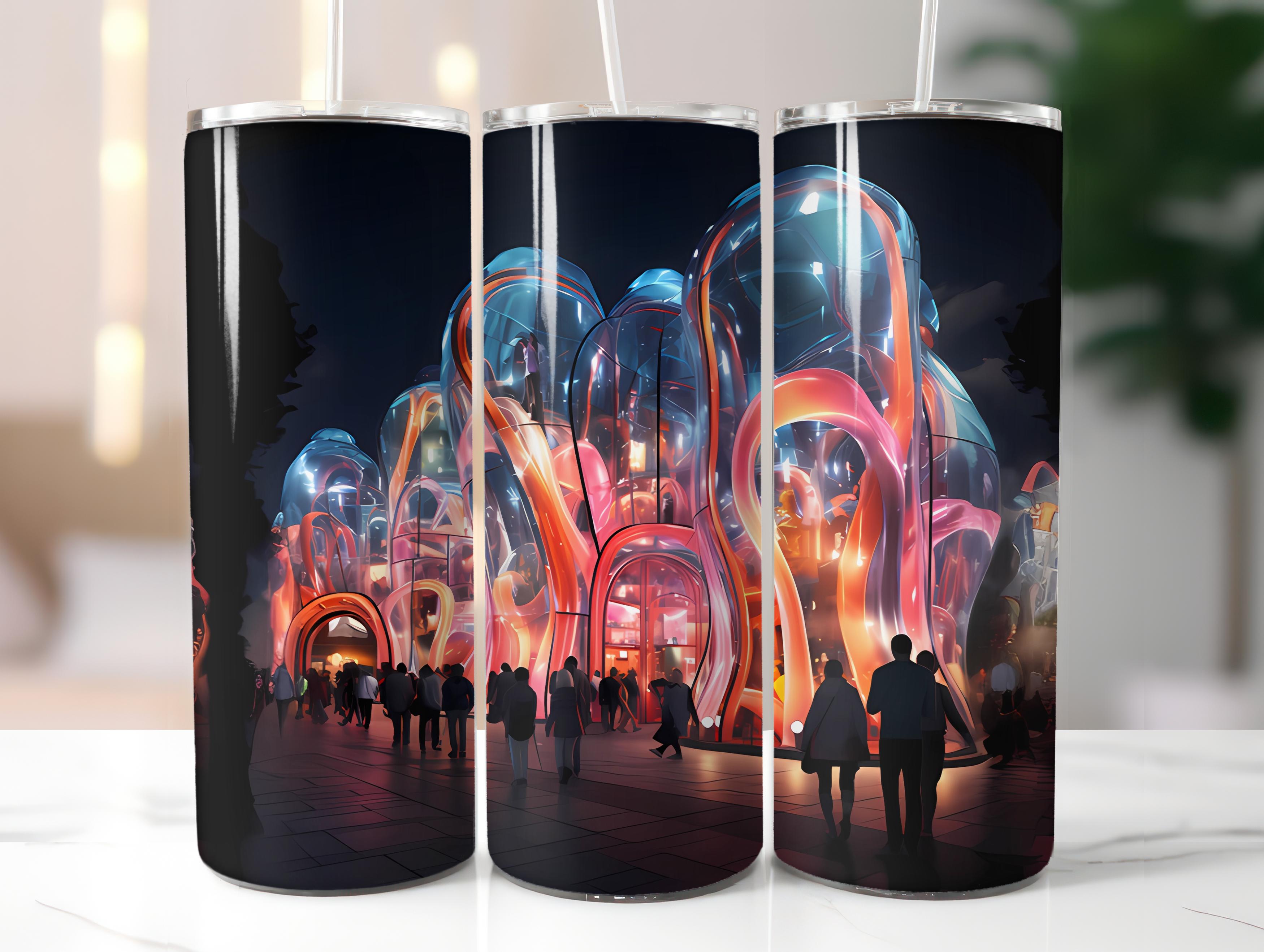 Futuristic Spring 3 Tumbler Wrap - CraftNest