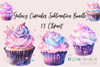 Galaxy Cupcakes Clipart Design Bundle