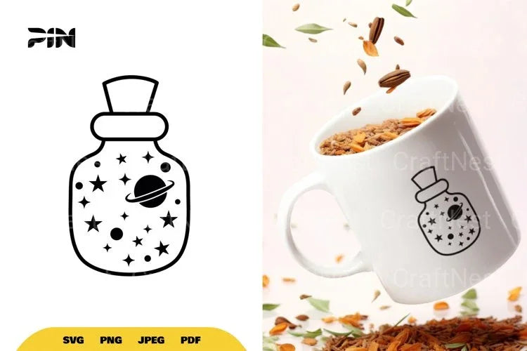 Galaxy in a Jar SVG Bundle - CraftNest - Digital Crafting and Art