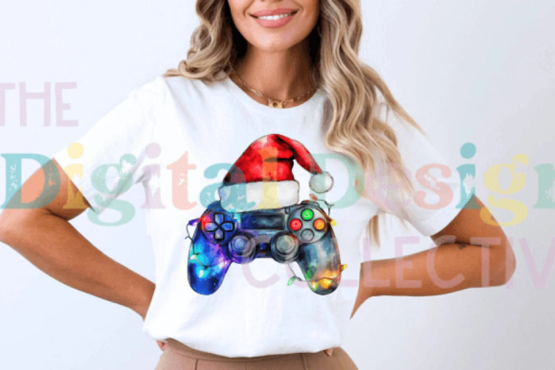 Gamer Christmas T-Shirt Design Bundle - CraftNest - Digital Crafting and Art