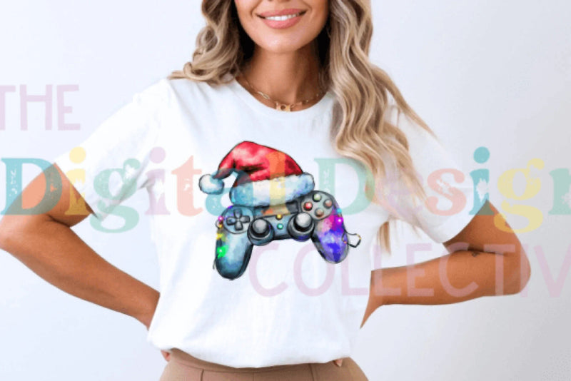 Festive Gamer Christmas T-shirt Design Bundle - CraftNest - Digital Crafting and Art
