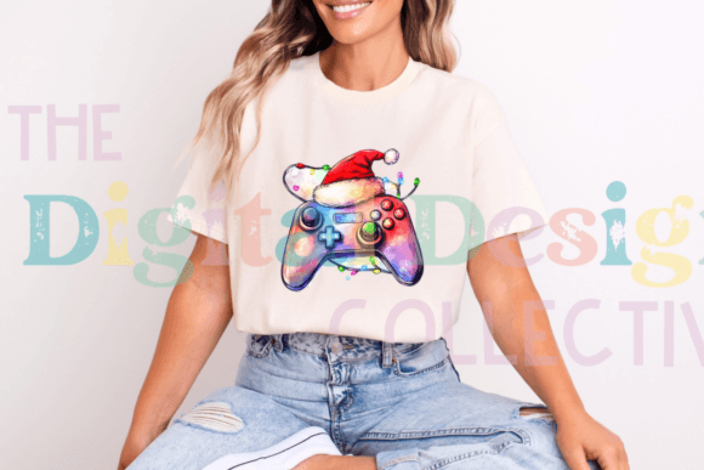 Gamer Christmas T-shirt Design Bundle