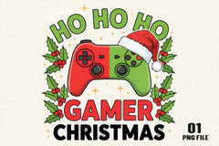 Gamer Christmas Funny Hohoho Clipart Bundle - CraftNest - Digital Crafting and Art