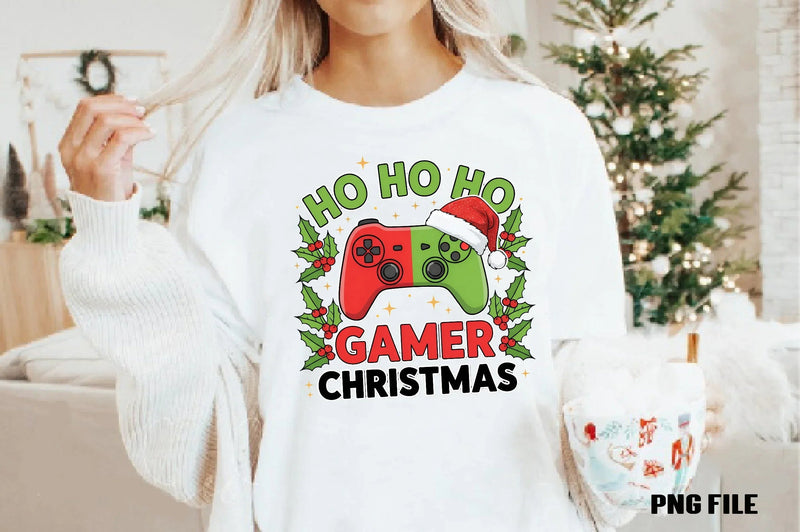 Gamer Christmas Funny Hohoho Clipart Bundle - CraftNest - Digital Crafting and Art