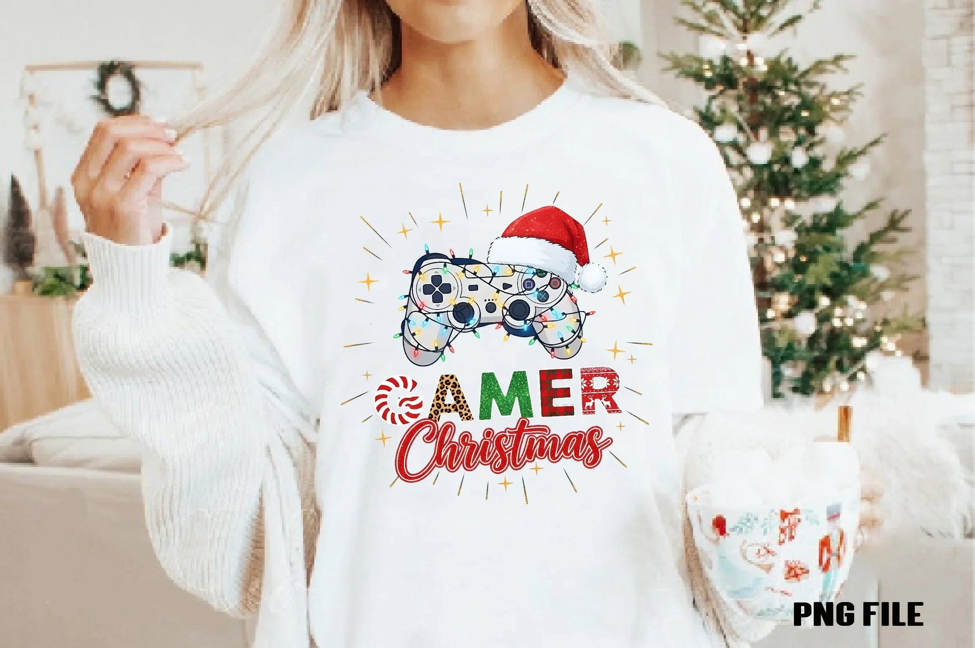 Gamer Christmas Game Controller Clipart Bundle - CraftNest - Digital Crafting and Art