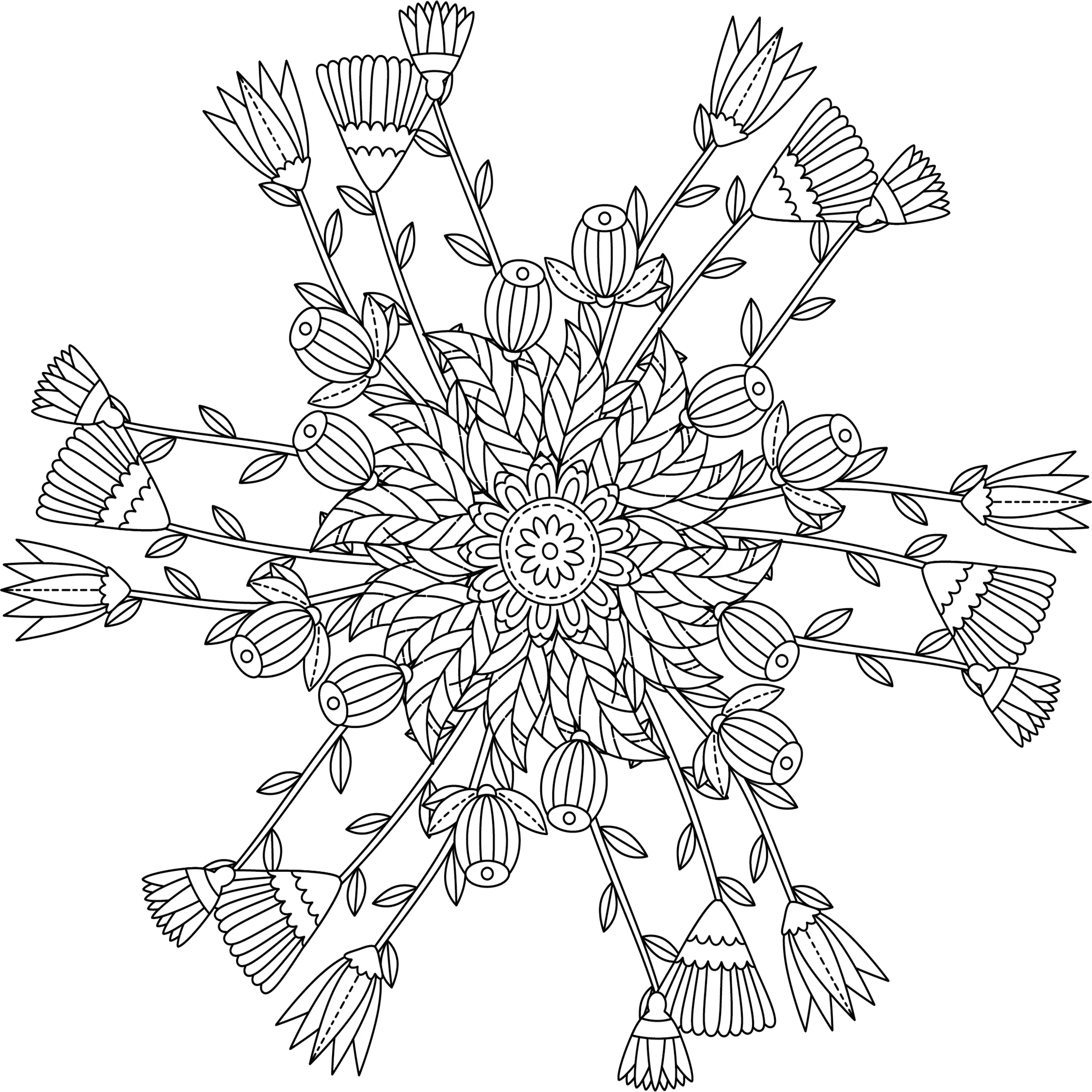 Colorist Heaven Garden Coloring Book - CraftNest - Digital Crafting and Art