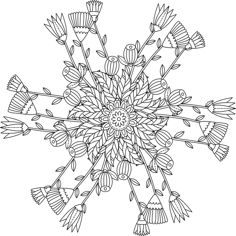 Colorist Heaven Garden Coloring Book - CraftNest - Digital Crafting and Art