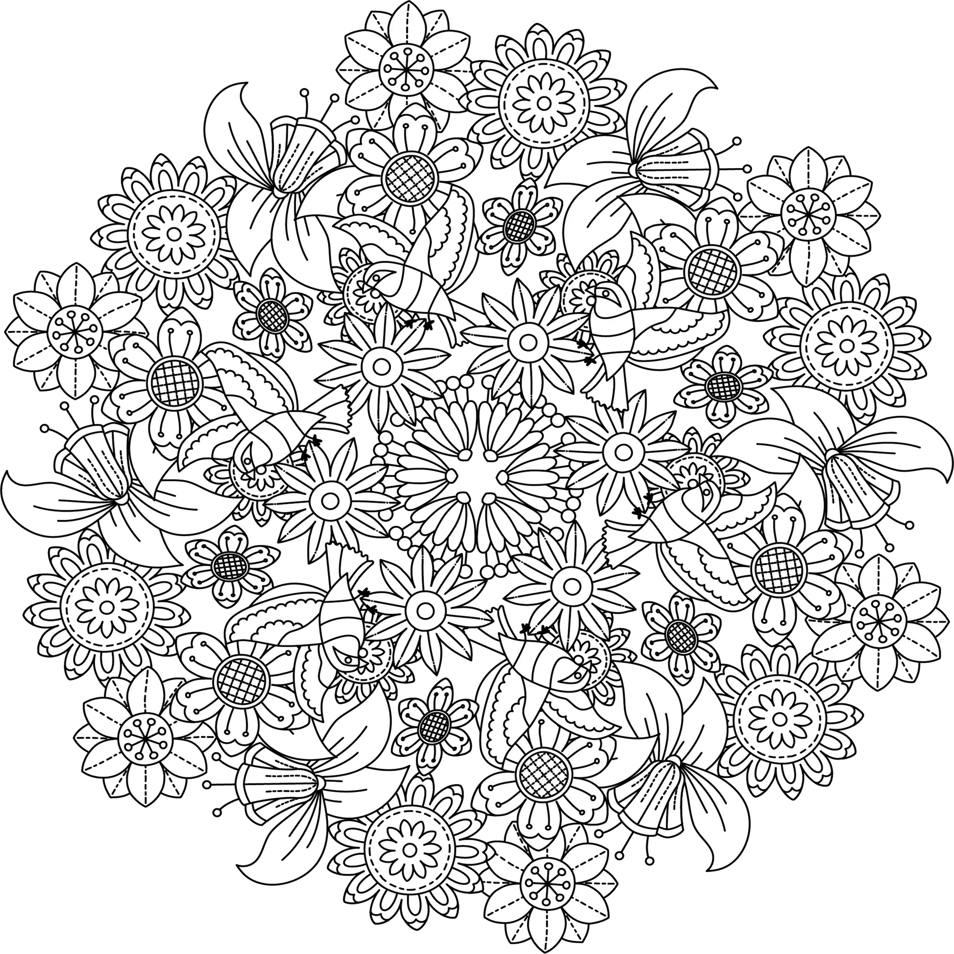 Colorist Heaven Garden Coloring Book - CraftNest - Digital Crafting and Art