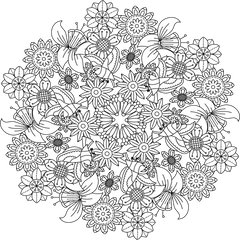 Colorist Heaven Garden Coloring Book - CraftNest - Digital Crafting and Art