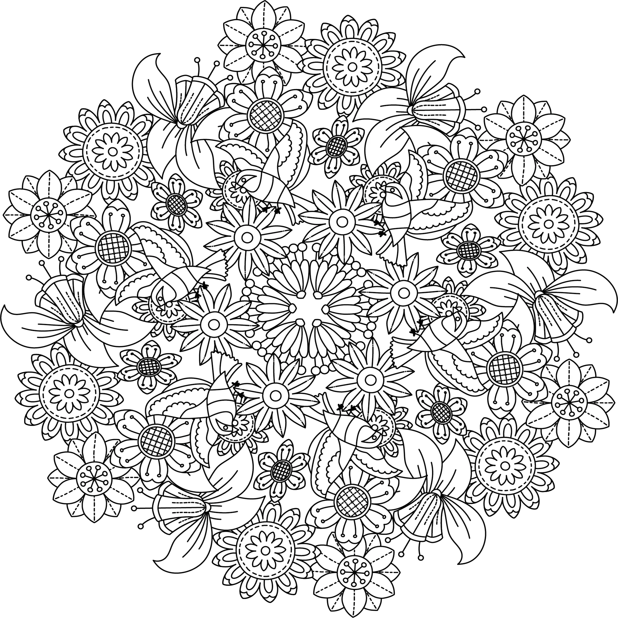 Colorist Heaven Garden Coloring Book - CraftNest - Digital Crafting and Art