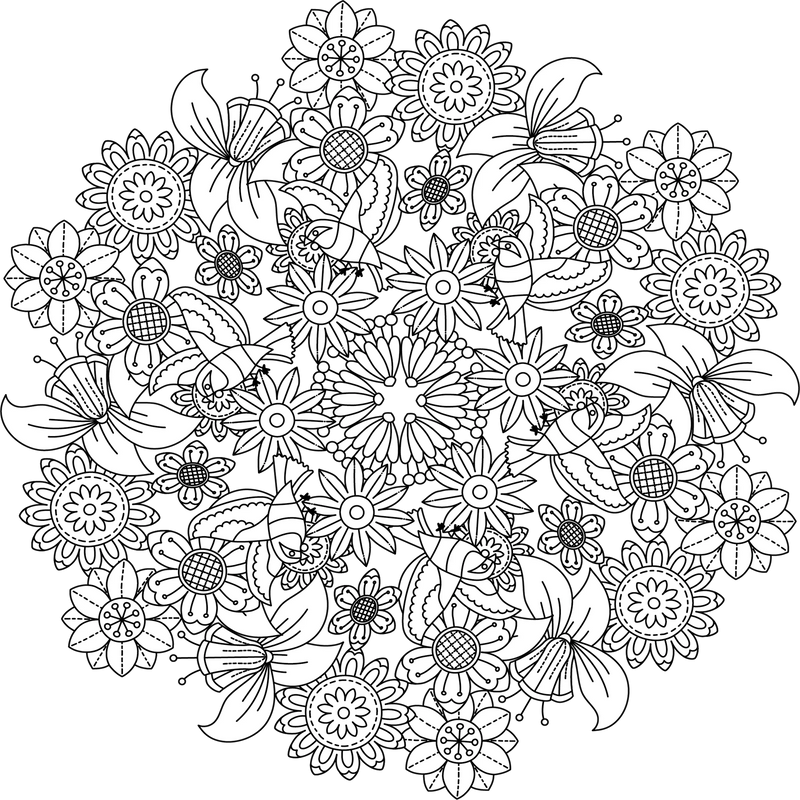 Colorist Heaven Garden Coloring Book - CraftNest - Digital Crafting and Art