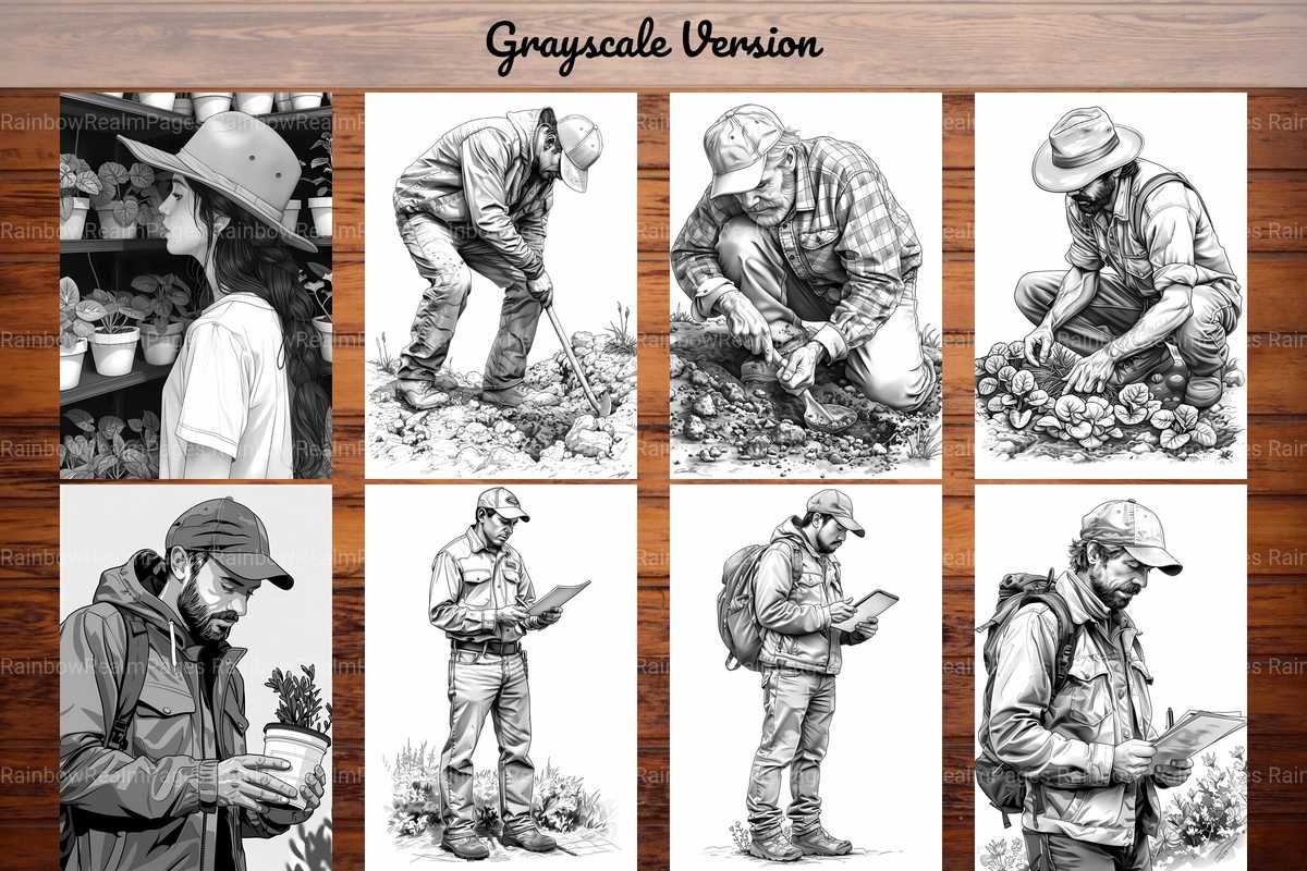Gardener Coloring Books - CraftNest - Digital Crafting and Art