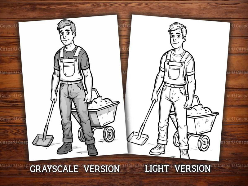 Gardener Coloring Books - CraftNest - Digital Crafting and Art