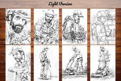 Gardener Coloring Books - CraftNest - Digital Crafting and Art