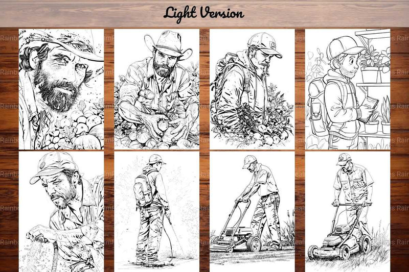 Gardener Coloring Books - CraftNest - Digital Crafting and Art