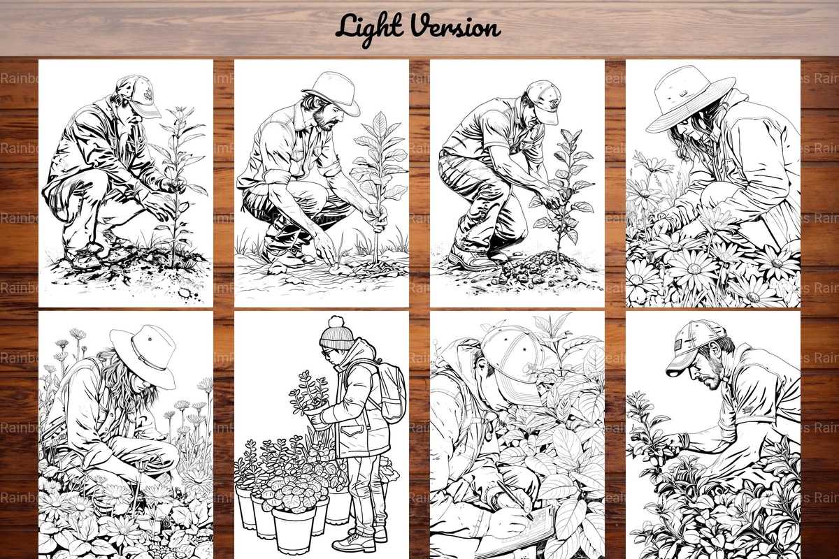 Gardener Coloring Books - CraftNest - Digital Crafting and Art