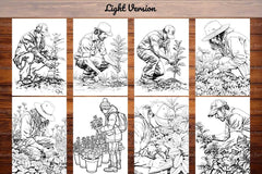 Gardener Coloring Books - CraftNest - Digital Crafting and Art
