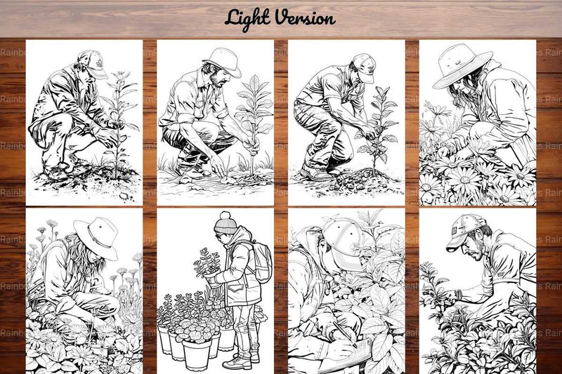 Gardener Coloring Books - CraftNest - Digital Crafting and Art