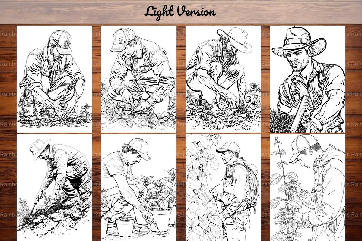Gardener Coloring Books - CraftNest - Digital Crafting and Art