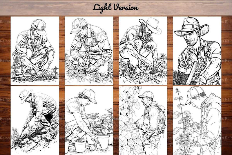 Gardener Coloring Books - CraftNest - Digital Crafting and Art