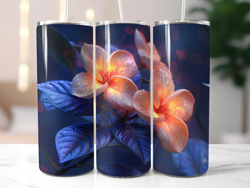 Gardenias Flowers Tumbler Wrap - CraftNest - Digital Crafting and Art