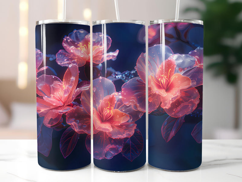 Gardenias Flowers Tumbler Wrap - CraftNest - Digital Crafting and Art