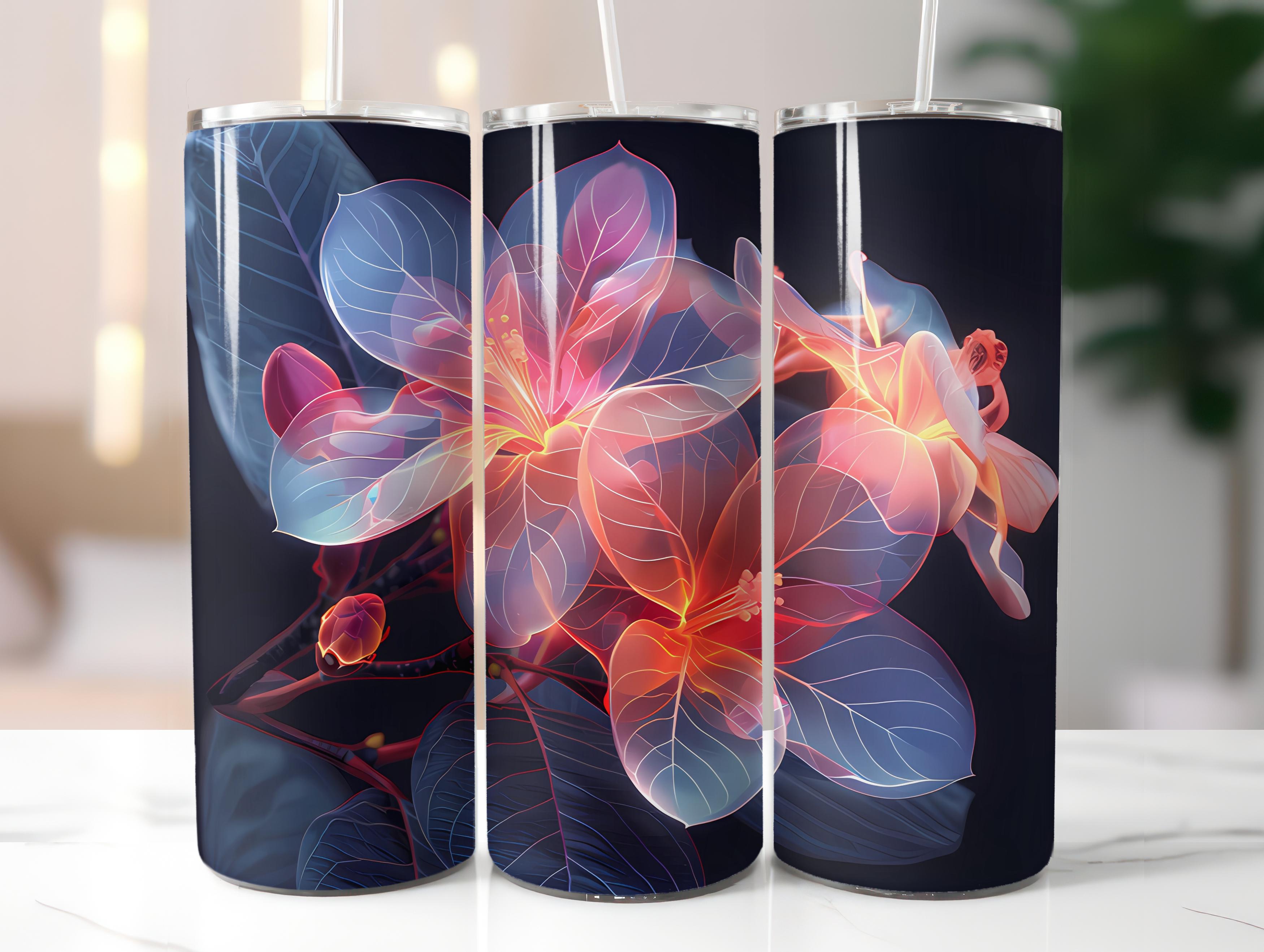Gardenias Flowers Tumbler Wrap - CraftNest - Digital Crafting and Art