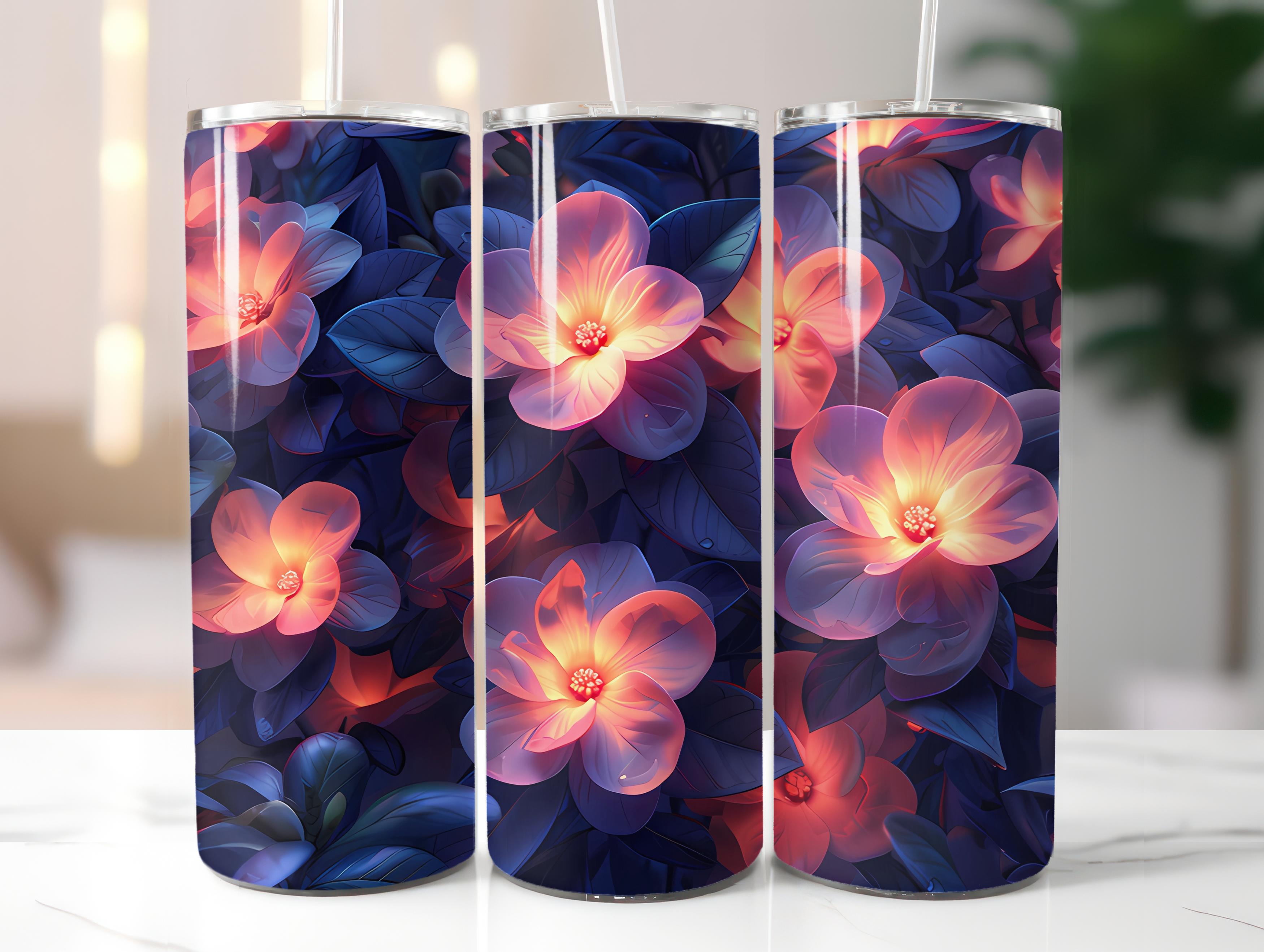 Gardenias Flowers Tumbler Wrap - CraftNest - Digital Crafting and Art